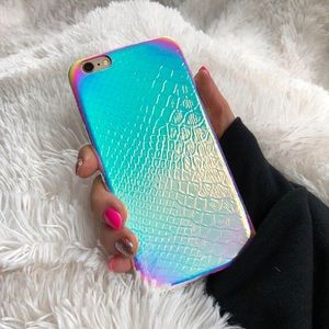 💗 HOLOGRAPHIC IRIDESCENT IPHONE PLUS CASE 💕